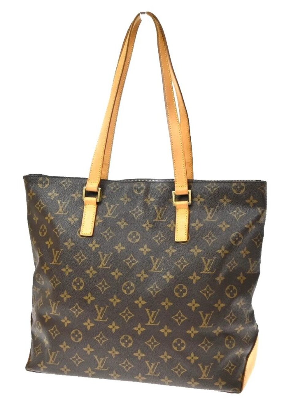 LOUIS VUITTON Cabas Mezzo Shoulder Bag Monogram Leather Brown M51151 77KD601